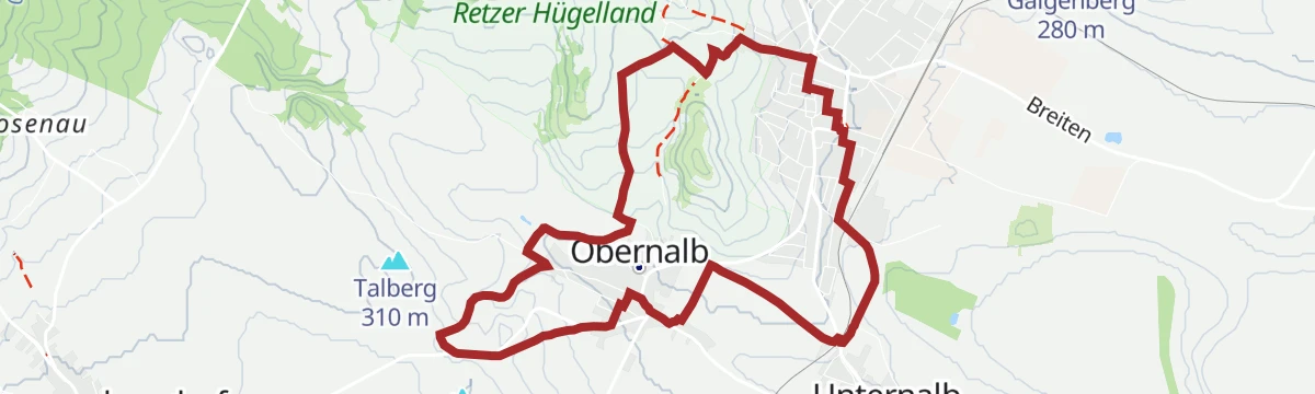 Route map: Kellergassenrundwanderweg